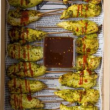 Chermoula chicken skewers