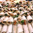 Mini peking duck pancakes