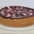 Baked blackberry cheesecake
