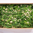 French beans & snow pea salad