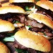 Asian char sui pork burger