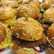 Buttermilk fried eggplant burger