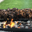 Lamb charcoal spit