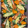 Avocado & Haloumi salad