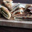 Assorted toasted sandwiches