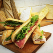 Baguette selection platter