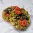 Smash Avocado Bagel