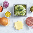 Angus beef burger BBQ