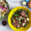 Jamaican jerk chicken platter (served cold) (pp)