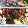 Cheese, fruit & nuts platter