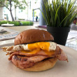 Tradie bacon & egg roll
