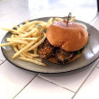 Eggplant veggie burger