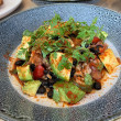 Spicy smoked salmon & avocado salad
