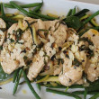 Pan fried chicken fillets