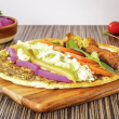 Oregano falafel loaded wrap