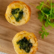Spinach & feta baby tart