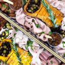 Premium meat and antipasto platter