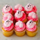 Baby girl mini cupcakes (12 pcs)