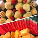 Assorted sweets & fruit