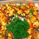 Mini chicken skewers