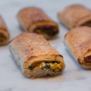 Mini gourmet vegetarian rolls
