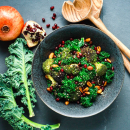 Grilled greens salad