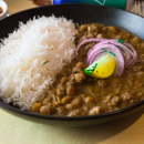 Chickpea curry + rice (medium spicy) (DF)