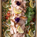 Roasted ocean trout salad