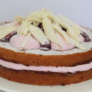 Flourless raspberry mousse cake