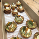 Assorted vegetarian Mediterranean tarts