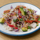 Rainbow chicken salad
