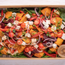 Pumpkin, beetroot & feta salad