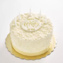 White chocolate flake cake