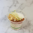 Rhubarb & apple bircher pot