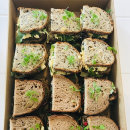 Assorted breakfast sourdough sandwiches