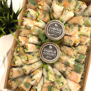 Vietnamese rice paper roll platter