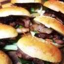 Asian char sui pork burger