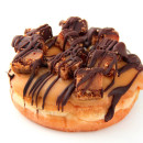 Salted caramel & chocolate doughnut