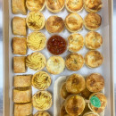 Assorted pies & sausage rolls
