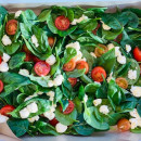 Bocconcini Tomato Spinach salad