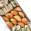 Assorted breakfast sandwiches, rolls & wraps