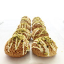 Pistachio Mini Choux Pastry