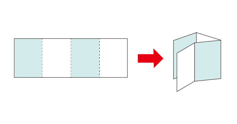 つ折り 四