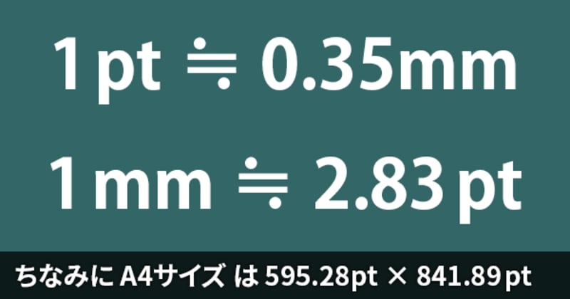 ポイント Pt ポ Pt Mm変換一覧表あり の意味 解説 サイズ 単位 Dtp 印刷用語集