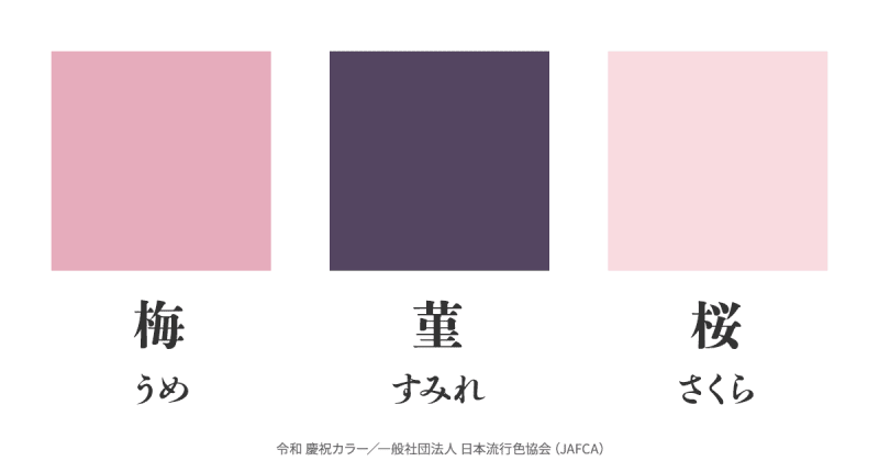 令和 慶祝カラー 令和カラー の意味 解説 カラー デザイン 編集 製版工程 Dtp 印刷用語集