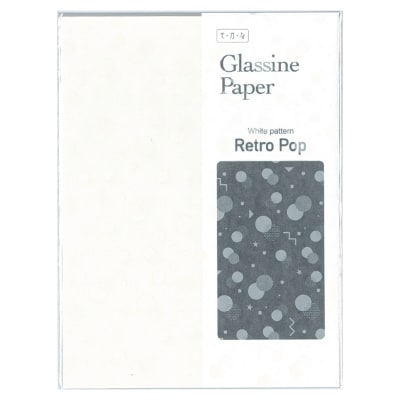 グラシン紙 ホワイトパターン（レトロポップ）