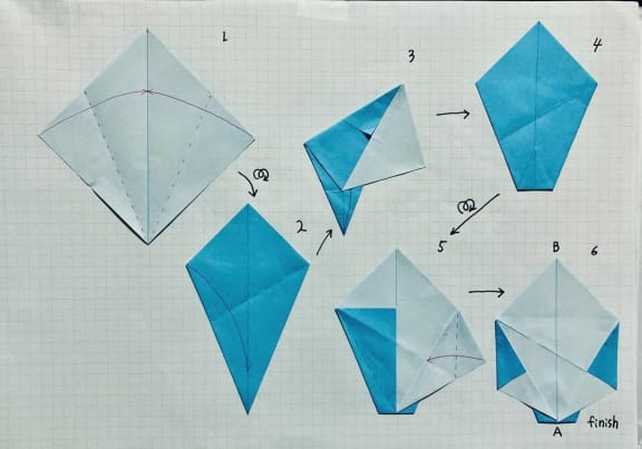 折り紙 2024-06-11 の折り方 ［aosoraorigamiさん］（3）