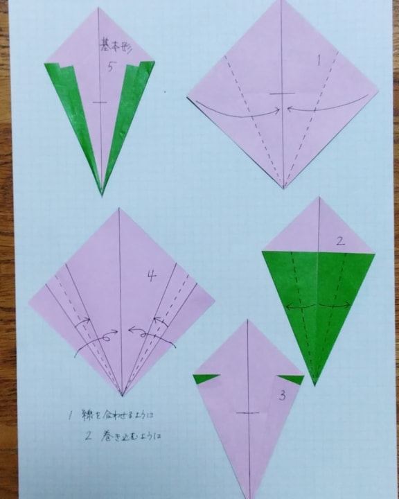 折り紙 2025-07-02 の折り方 ［namekoma55さん］（2）