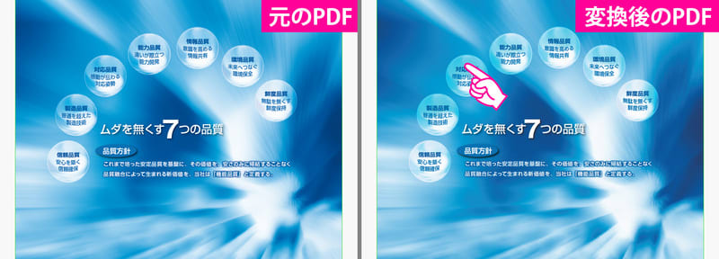 元と変換後のPDFの比較(3)