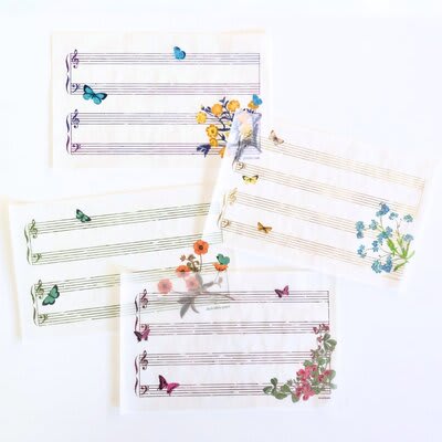 独特な書き心地「グラシン紙の一筆箋・メモ用紙」